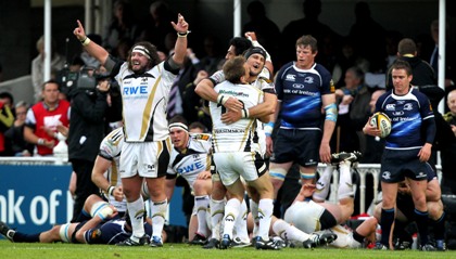 Adam Jones and the Ospreys celebrate