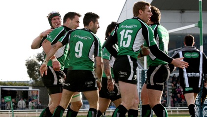 Connacht celebrate against Edinburgh