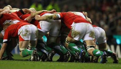 The Welsh scrum