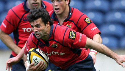 Brian Carney - on the wing for Munster