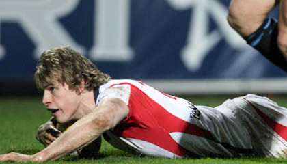 Andrew Trimble touches down for Ulster