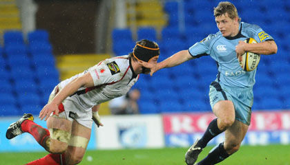 Ben Blair kicked 14 points for the Cardiff Blues