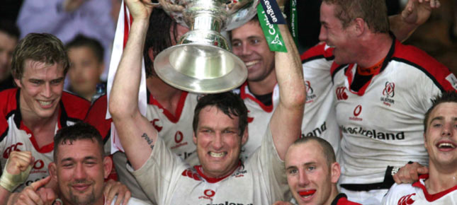 Ulster celebrate Celtic League victory in 2005