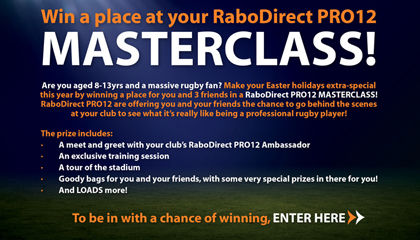 Win a RaboDirect PRO12 MasterClass!