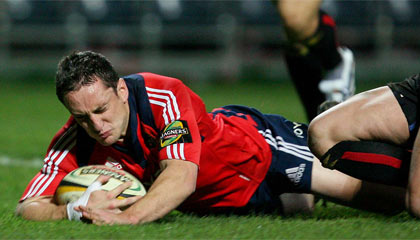 Kieran Lewis in action for Munster