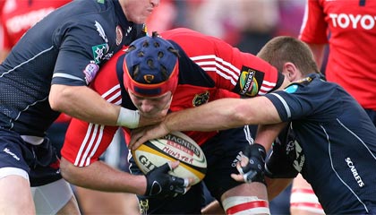 Tony Buckley in action for Munster